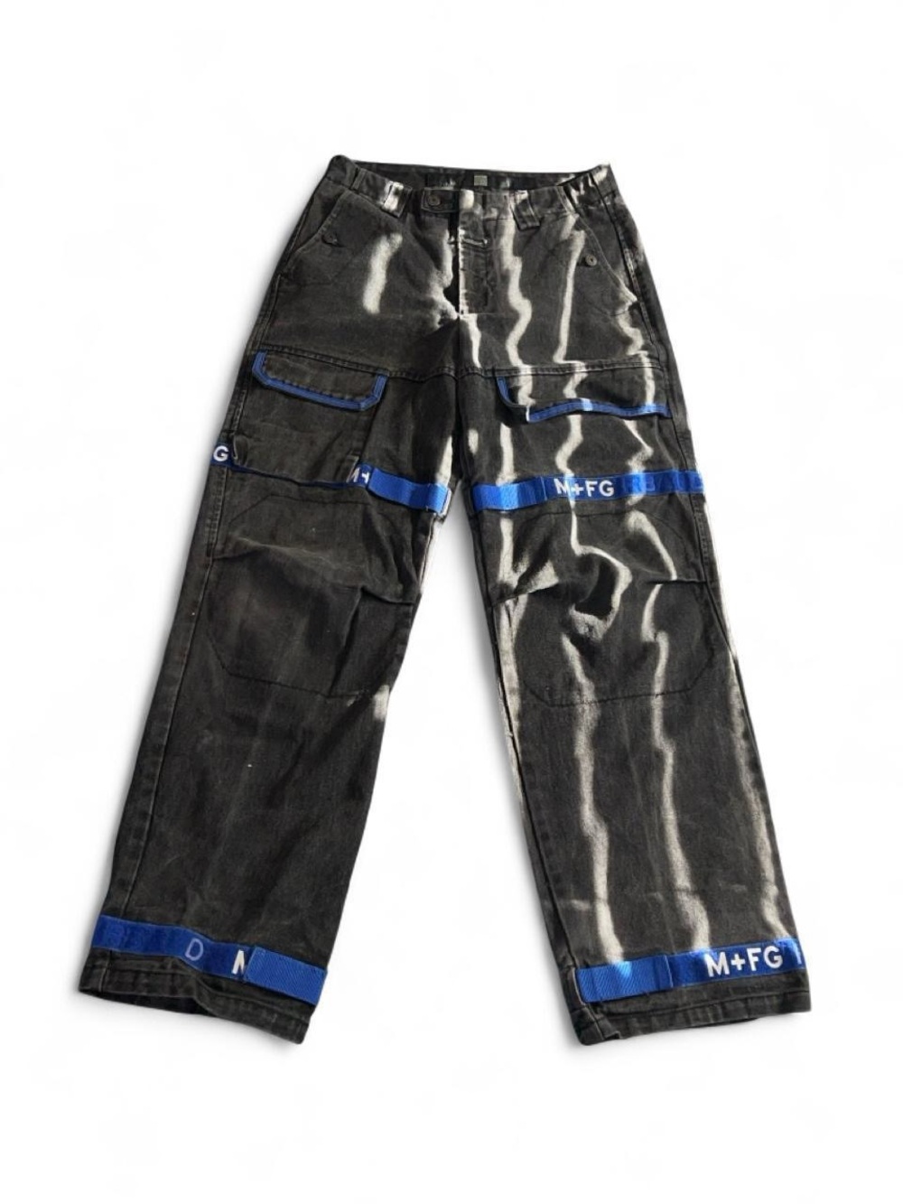Marithe Francois Girbaud Vintage Y2K Baggy Denim Shuttle Utility Cargo Pants